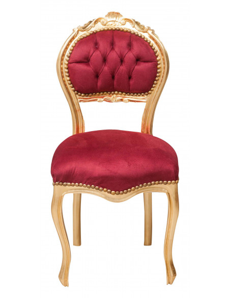 Sedia poltroncina stile francese Luigi XVI in legno massello di faggio L42XPR45XH90 cm