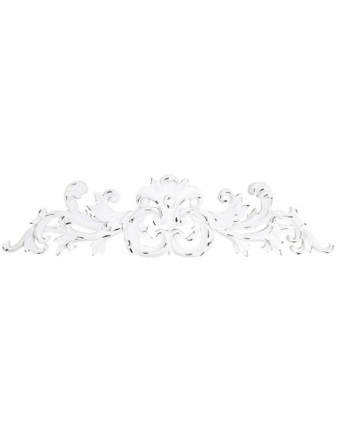 Fregio decorativo finitura bianca anticata L49xPR2,2xH12,5 cm