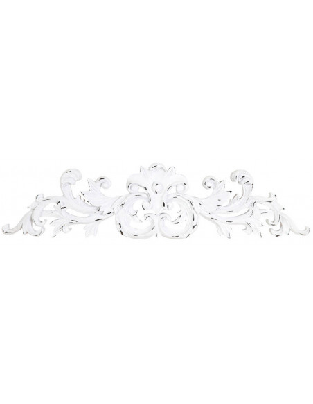 Fregio decorativo finitura bianca anticata L49xPR2,2xH12,5 cm