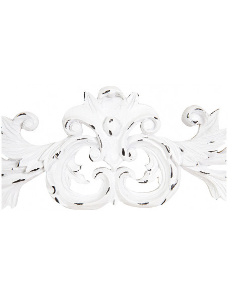 Fregio decorativo finitura bianca anticata L49xPR2,2xH12,5 cm