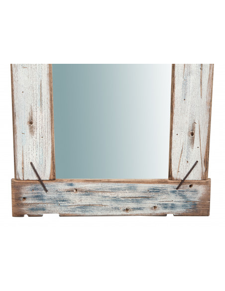 Specchio da parete in legno massello L60XPR3,5XH90 cm