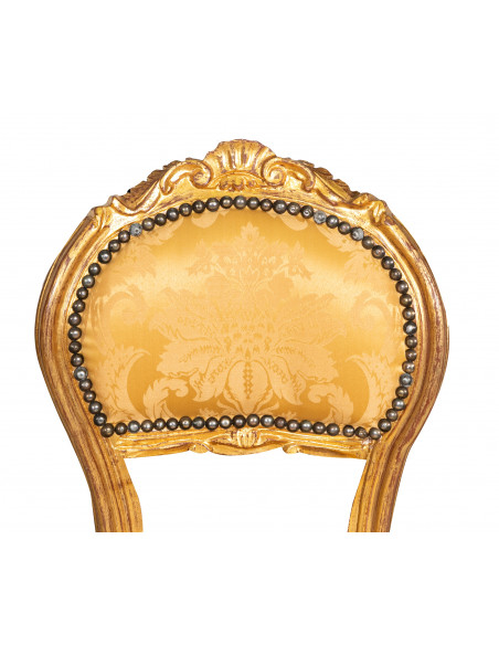 SEDIA STILE FRANCESE LUIGI XVI IN LEGNO MASSELLO DI FAGGIO